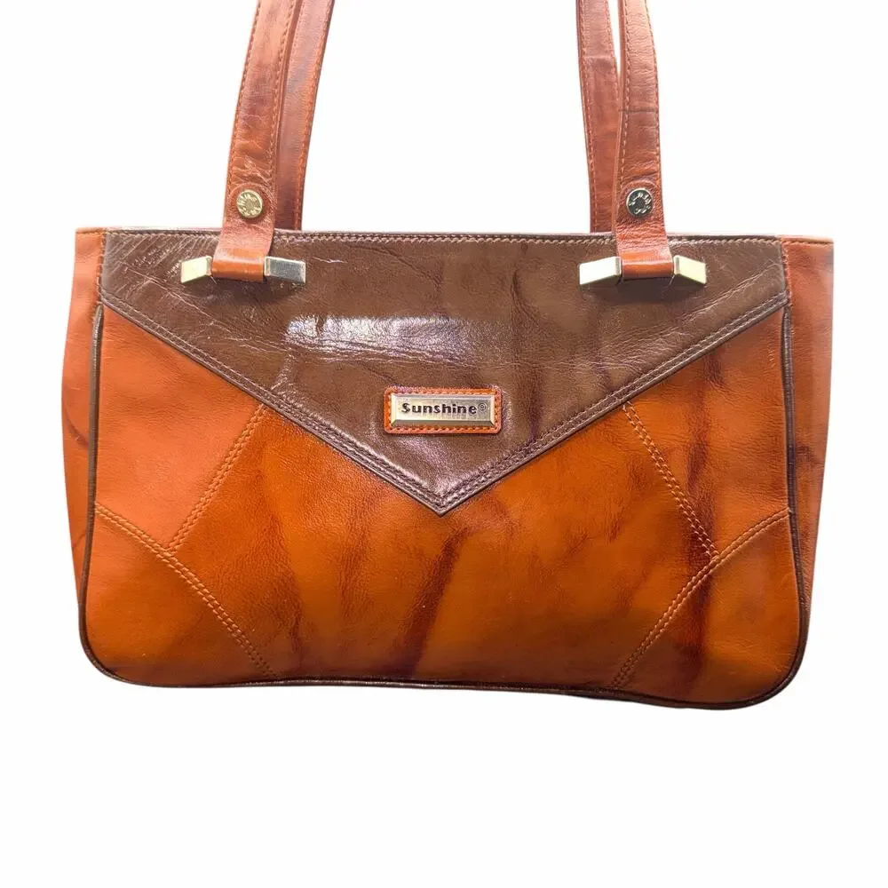 Sunshine Genuine Leather Brown Shoulder Bag Made in India
